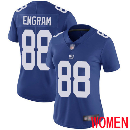 Women New York Giants #88 Evan Engram Royal Blue Team Color Vapor Untouchable Limited Player Football NFL Jersey
